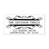 Roaring 20sアールデコカスタム差出人住所 ラバースタンプ (インプリント)