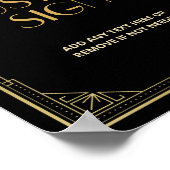 Roaring 20sアールデコスピーカーカスタムー ポスター (角)