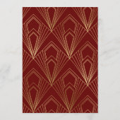 Roaring 20sアールデコブルゴーニュ |金ゴールド40日 メニュー (裏面)