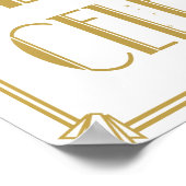 Roaring 20'sアールデコレット祝のプリント ポスター (角)