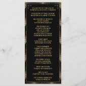 Roaring 20sアールデコ素晴らしギャツビー結婚式 プログラム (裏面)