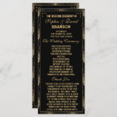 Roaring 20sアールデコ素晴らしギャツビー結婚式 プログラム (正面/裏面)