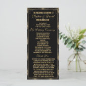 Roaring 20sアールデコ素晴らしギャツビー結婚式 プログラム (スタンド正面)