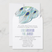 Roaring 20sギャツビーBohoヴィンテージピーコックロベバード 招待状 (正面)