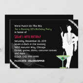 Roaring 20sパーティの招待状 招待状 (正面/裏面)