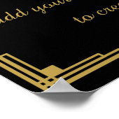 Roaring 20's自分のポスターのサインを作成 ポスター (角)