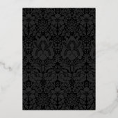 Roaring 20s20代アールデコゴールドフォイル結婚ズ 箔招待状 (裏面)