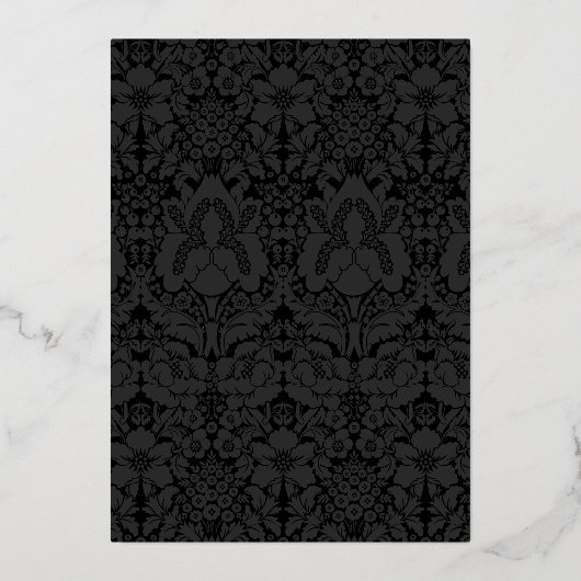 Roaring 20s20代アールデコゴールドフォイル結婚ズ 箔招待状 (裏面)