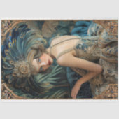 Roaring 20's、ギャツビー・フラッパー、美しいポートレート 薄葉紙 (正面)