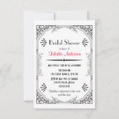 Roaring 20s - 3x5ブライダルシャワーへの招待 招待状 (正面)