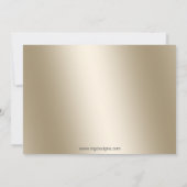 Roaring 20s art deco flapper女の子とギャング 招待状 (裏面)