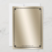 Roaring 20s art deco flapper girl invitation 招待状 (裏面)