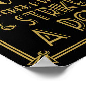 Roaring 20's Art deco Photo Boothプリント ポスター (角)