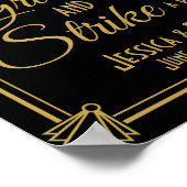 Roaring 20's Art deco Photo Booth print ポスター (角)