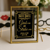 Roaring 20's Art deco Photo Booth print ポスター