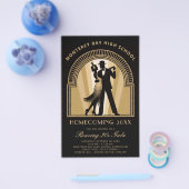 Roaring 20s Art Deco Prom Homecoming School Gala チラシ (シングル)