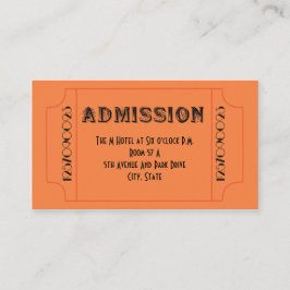 Roaring 20's Speakkeasyテーマパーティーチケット 名刺