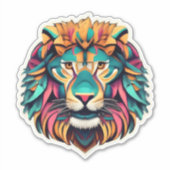 Roaring Artistry Lion Stickerコレクション シール (正面)