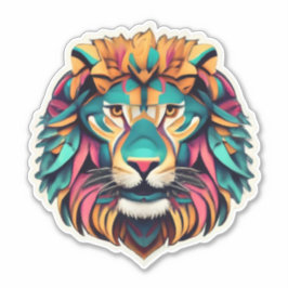 Roaring Artistry Lion Stickerコレクション シール