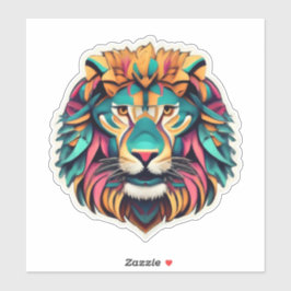 Roaring Artistry Lion Stickerコレクション シール