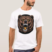 Roaring Bear Power Emblem Tシャツ (正面)