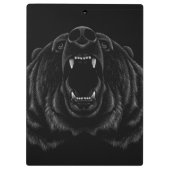 Roaring Black Bear Clipboard クリップボード (裏面)