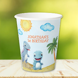 "Roaring Dinosaur Party | Boys Birthday  紙コップ