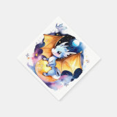 Roaring Good Time：ドラゴンベビーシャワー スタンダードカクテルナプキン (角)