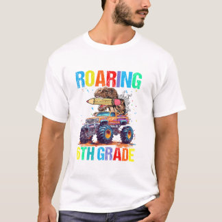 Roaring Into 6th Grade Dinosaur Tシャツ