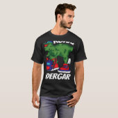 Roaring into Kindergarten Dinosaur Rex Back to Sch Tシャツ (正面フル)