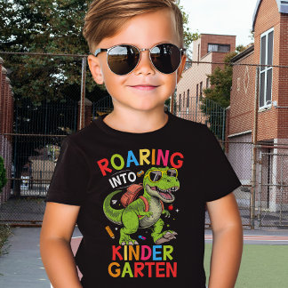 Roaring into Kindergarten Dinosaur – School Tシャツ