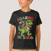 Roaring into Pre-School Dinosaur– First Day of Pre Tシャツ (正面)