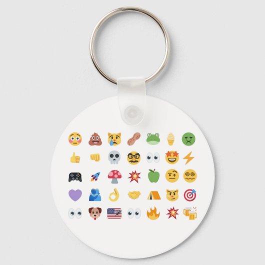 Roaring Kitty 35 Emoji Timeline GME MOASS DFV meme キーホルダー (正面)
