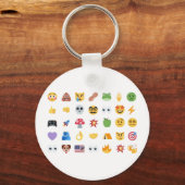 Roaring Kitty 35 Emoji Timeline GME MOASS DFV meme キーホルダー (裏面)