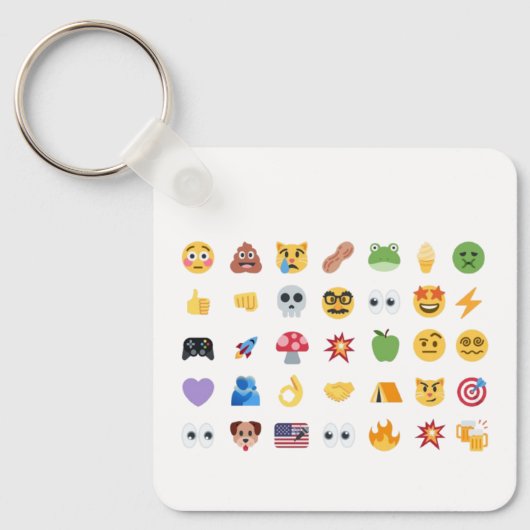 Roaring Kitty 35 Emoji Timeline GME MOASS DFV meme キーホルダー (正面)