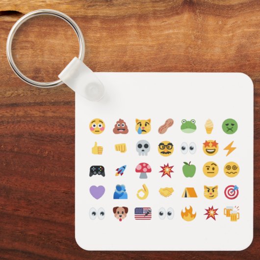 Roaring Kitty 35 Emoji Timeline GME MOASS DFV meme キーホルダー (正面)