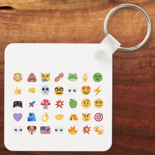 Roaring Kitty 35 Emoji Timeline GME MOASS DFV meme キーホルダー (裏面)