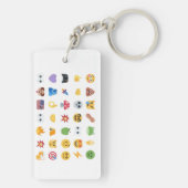 Roaring Kitty 35 Emoji Timeline GME MOASS DFV meme キーホルダー (裏面)