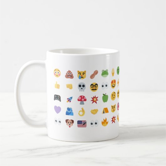 Roaring Kitty 35 Emoji Timeline GME MOASS DFV meme コーヒーマグカップ (左)