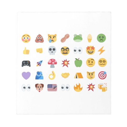 Roaring Kitty 35 Emoji Timeline GME MOASS DFV meme ノートパッド (正面)