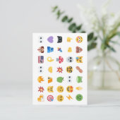 Roaring Kitty 35 Emoji Timeline GME MOASS DFV Meme ポストカード (スタンド正面)