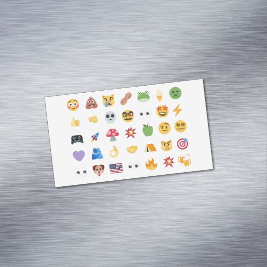 Roaring Kitty 35 Emoji Timeline GME MOASS DFV meme マグネット名刺 (インサイチュ)