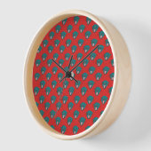 Roaring leopard - Bold wall clock for art lovers 壁時計 (傾斜)