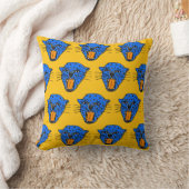 Roaring Leopard Cushion – Pop Art Animal Print クッション (ブランケット)
