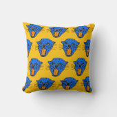 Roaring Leopard Cushion – Pop Art Animal Print クッション (正面)