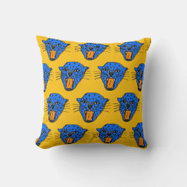 Roaring Leopard Cushion – Pop Art Animal Print クッション