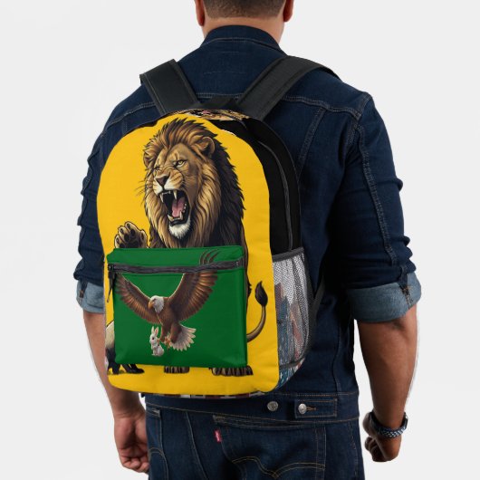 Roaring Lion Backpack – Wild Strength On the Go プリントバックパック (インサイチュ (モデル))