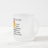 Roaring Lion Head フロストグラスマグカップ (正面右)