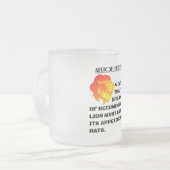 Roaring Lion Head フロストグラスマグカップ (正面左)