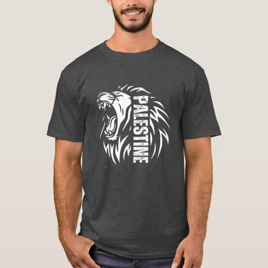 Roaring Lion of Palestine T-Shirt – レジスタンス Tシャツ (正面)